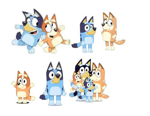 Bluey Edible Icing Character Sheet - Click Image to Close